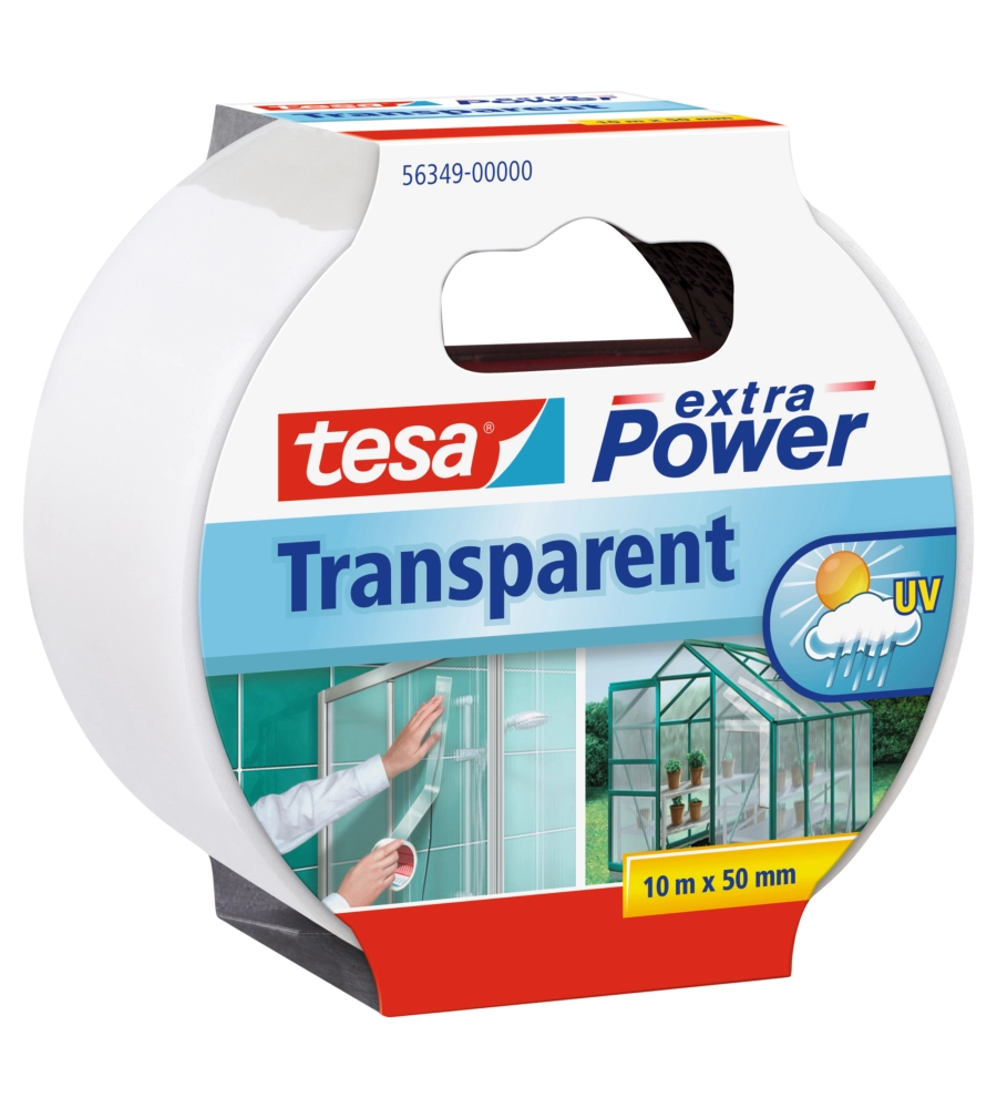 Nastro adesivo "extra power" trasparente, 10 mt x 50 mm - tesa